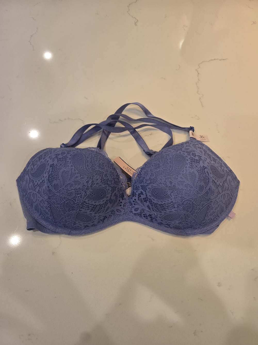 Victoria's Secret Lace Push-Up Bra in Periwinkle